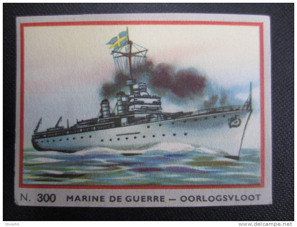 CHROMO Chocolat JACQUES (M33) MARINE DE GUERRE OORLOGSVLOOT (2 Vues) N° 300 Le Croiseur Porte-avions Suédois "GOTLAND" - Jacques