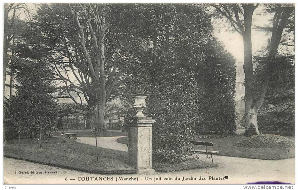 COUTANCES UN JOLI COIN DU JARDIN DES PLANTES - Coutances