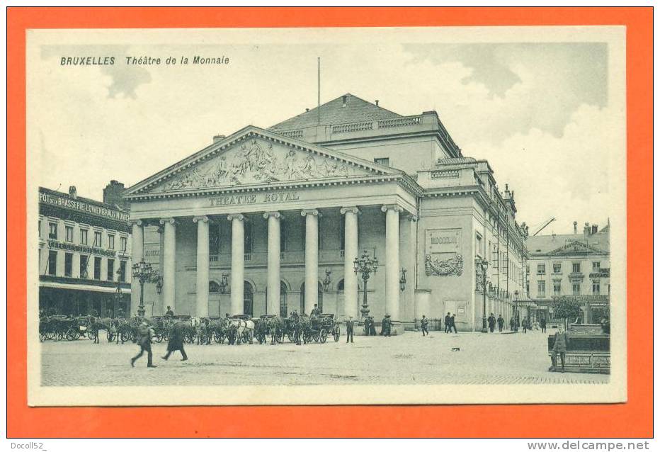 Belgique -  Bruxelles  "  Theatre De La Monnaie  " - Enseignement, Ecoles Et Universités