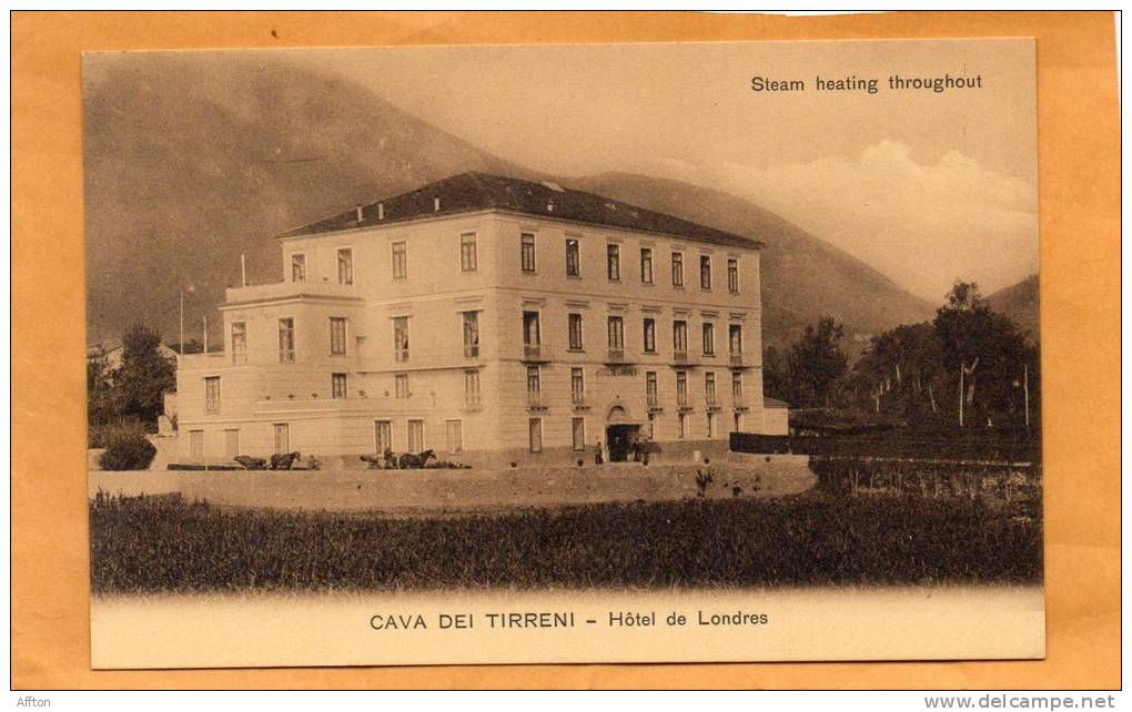 Hotel Del Londres Cava Dei Tirreni 1905 Postcard - Cava De' Tirreni