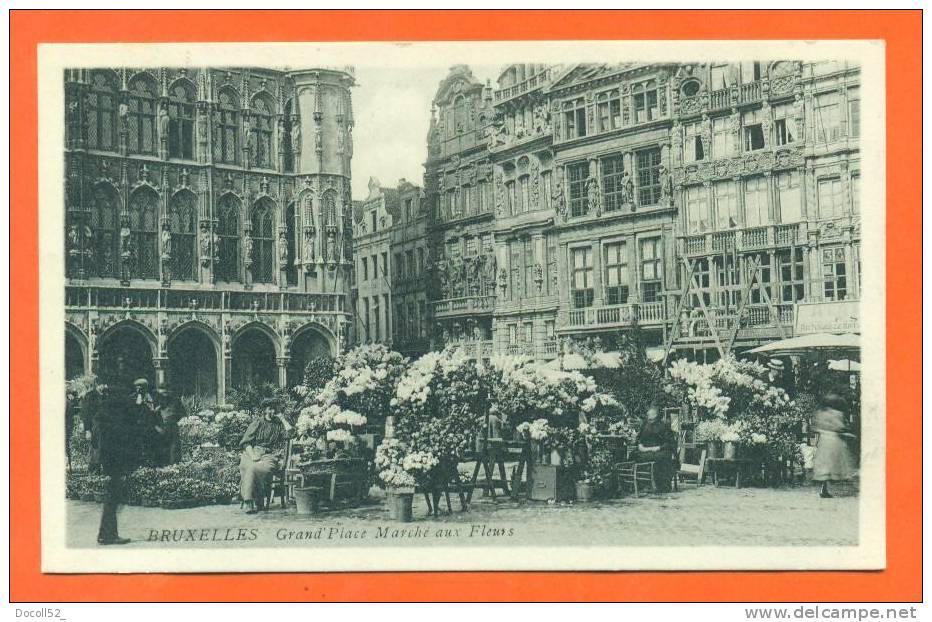 Belgique -  Bruxelles  "  Grand'place - Marché Aux Fleurs  " - Mercadillos