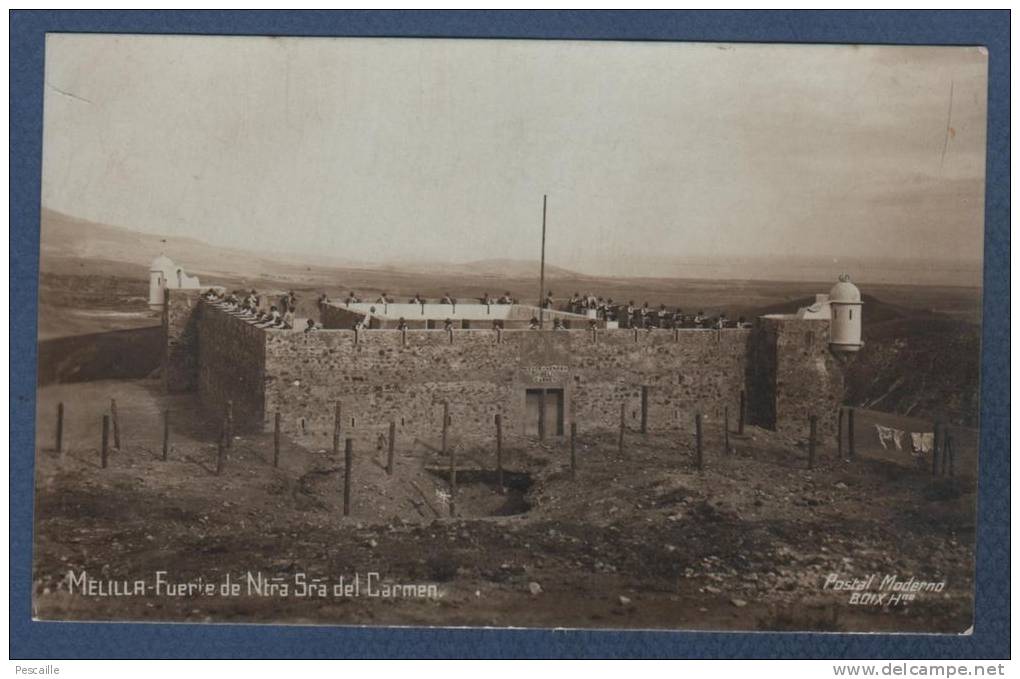 MILITARIA / MILITARES - CP MELILLA - FUERTE DE NOSTRA SEÑORA DEL CARMEN - MAROC RIF - POSTAL MODERNO BOIX Hno - Melilla