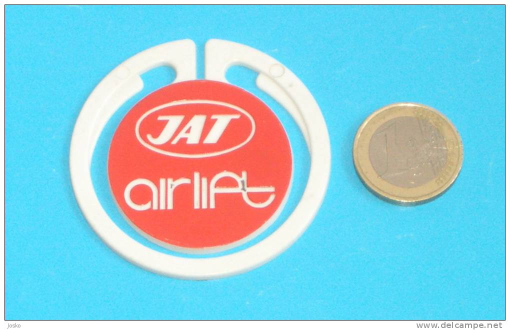 JAT  - Jugoslav National Airlines Company ( Vintage Badge ) Plane Avion Aviation Pin - Other & Unclassified