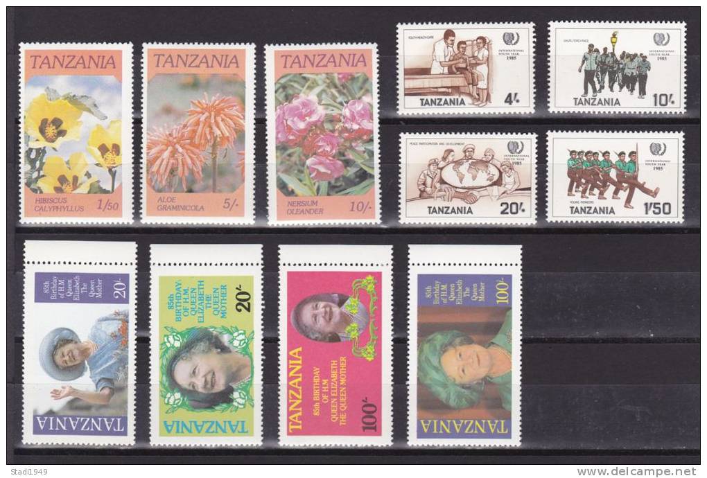 Tanzania Mixes Set Of 11 Stamps Mint  (A035) - Tanzania (1964-...)
