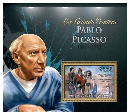 Ca13112b Central African 2013 Painting S/s Pablo Picasso - Picasso