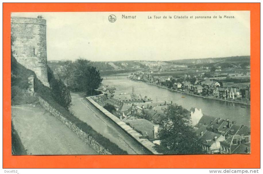 Belgique - Namur   "  La Tour De La Citadelle Et Panorama De La Meuse  " - Andenne