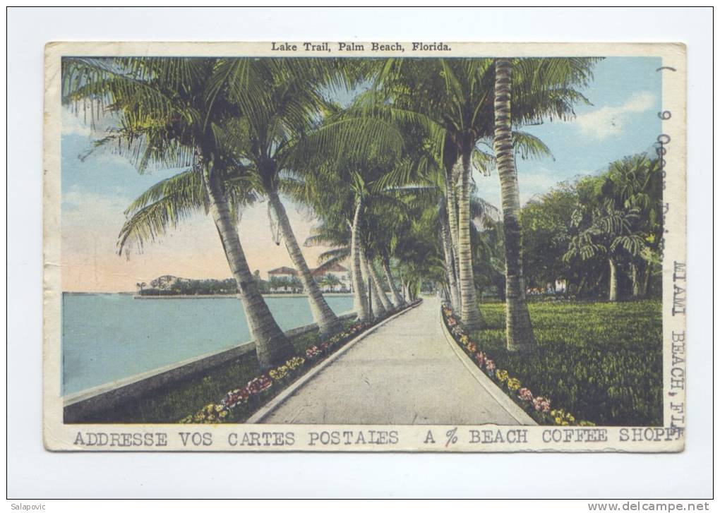 LIKE TRAIL, PALM BEACH FLORIDA  1926  2 SCANS - Palm Beach