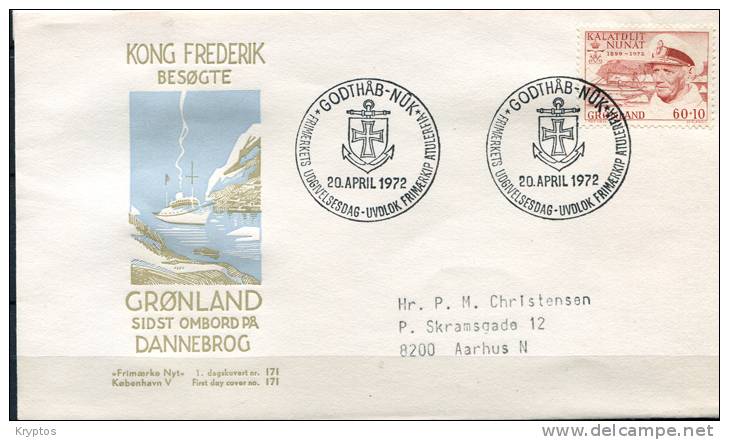 Greenland 1967-74. 4 FDCs - FDC