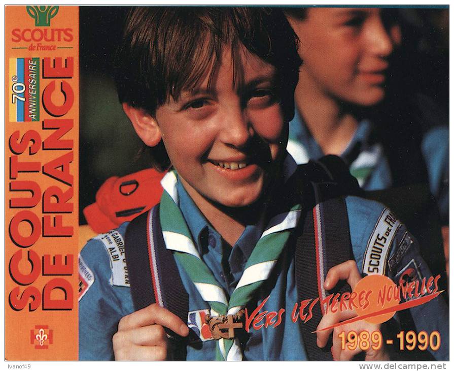 CPSM - SCOUTS DE FRANCE 1989-1990 - Scoutisme