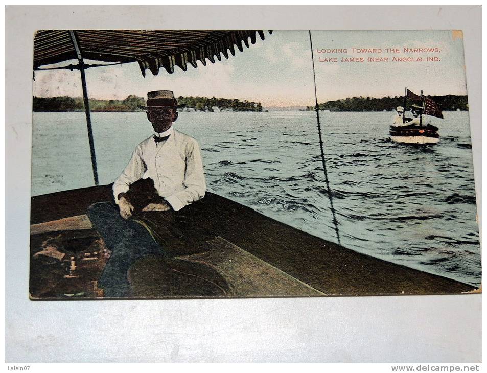 Carte Postale Ancienne : Looking Towxard The Narrows , LAKE JAMES , Near Angola - Autres & Non Classés