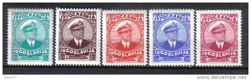 SS2352 - YUGOSLAVIA 1935 , Serie 290/294  *** - Altri & Non Classificati