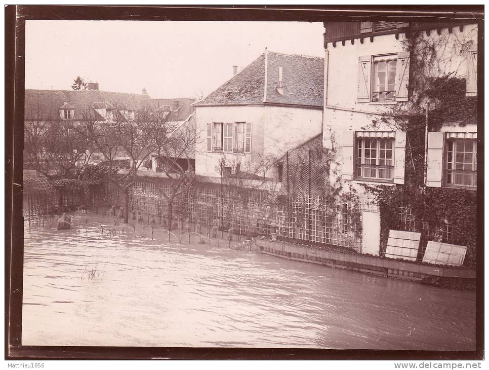 Photo Originale 1910 POISSY - La Seine En Crue (inondations) (A25) - Poissy