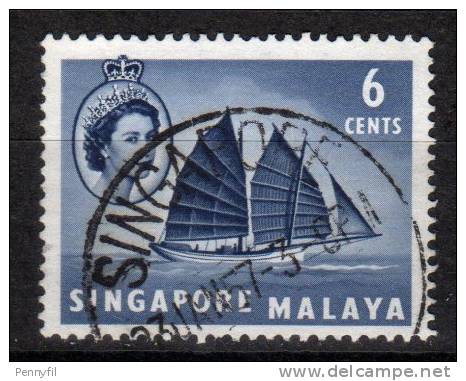 SINGAPORE - 1955 YT 32 USED - Singapore (...-1959)