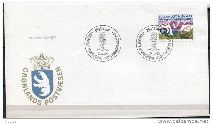 Greenland 1982-85. 5 FDCs - FDC