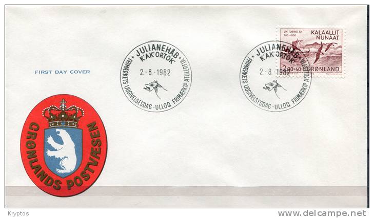 Greenland 1982-85. 5 FDCs "Greenland In 1000 Years" - FDC