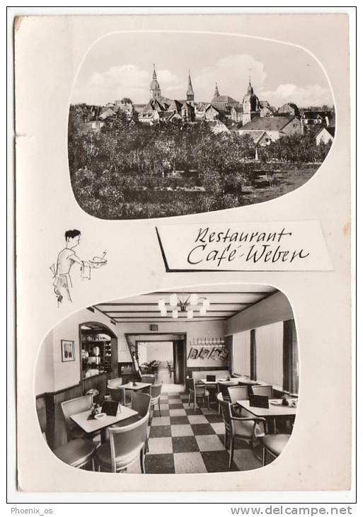 GERMANY - Radevormwald, Cafe Restaurant Weber, Year 1968, Damage On The Edge - Radevormwald