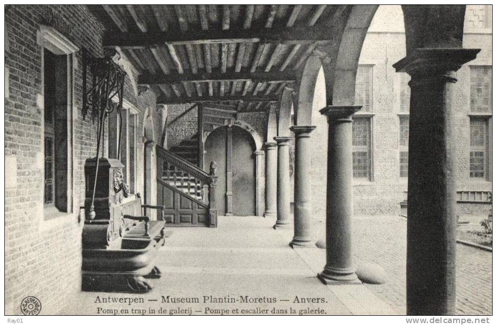 BELGIQUE - ANVERS - ANTWERPEN - Muséum Plantin-Moretus - Pomp En Trap In De Galerij - Pompe Et Escalier Dans La Galerie. - Antwerpen