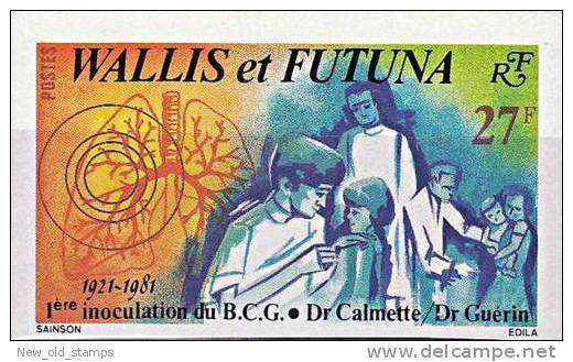 WALLIS & FUTUNA 1981 VACCINE TB / MEDICINE / DOCTORS / NURSES  MNH ** Neuf / POSTFRISH Imperforated / NON-DENT. - Other & Unclassified