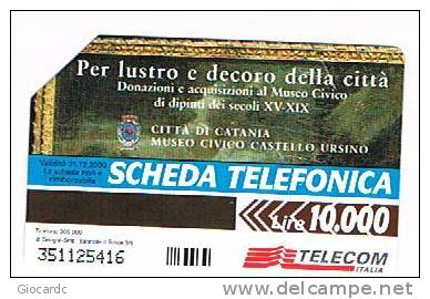 TELECOM ITALIA - C.& C. 2945  - CATANIA, LA MADDELENA (DIPINTO DI IGNOTO)         - USATA - Públicas Especiales O Conmemorativas