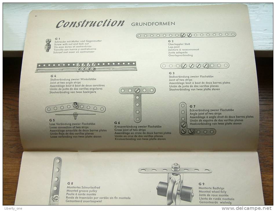 CONSTRUCTION Metalbaukästen V/4/59 - Ag 47/78/71 ( 56 Pag. / Zie Foto´s Voor Details ) !! - Jouets Anciens