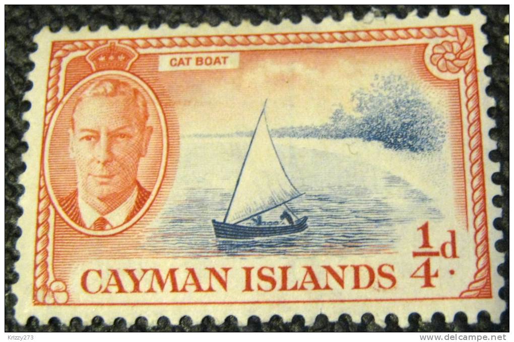 Cayman Islands 1950 Cat Boat 0.25d - Mint - Caimán (Islas)