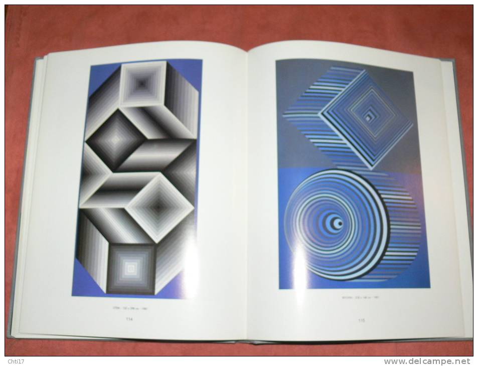 LIVRE D ART PEINTRE VASARELY " GEA " BIOGRAPHIE SA VIE SON OEUVRE PAR LUI MEME EDIT HERVAS 1999