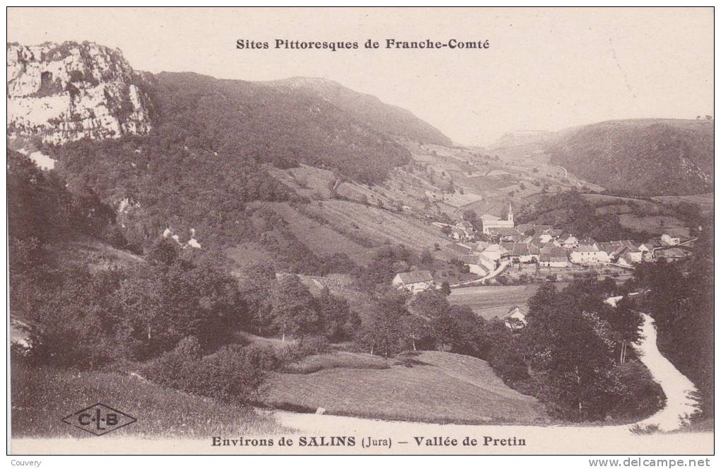 CPA 39  SALINS-LES-BAINS ,la Vallée De Pretin. - Autres & Non Classés