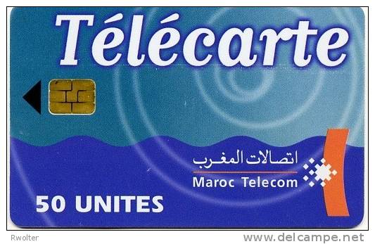 @+ Maroc Telecom 50U - Puce SIE 37 - Date 09/01 Série 2002 - Maroc