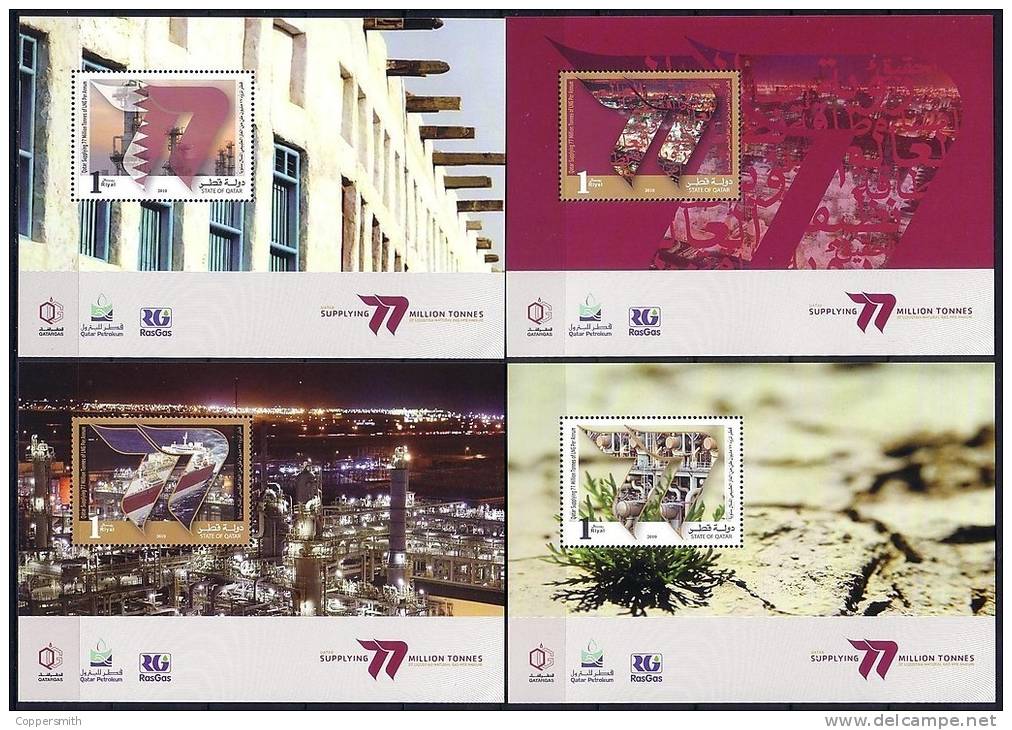 (023-26) Qatar  2010  Export / Production  4 Sheets / Bf / Blocs  ** / Mnh  Michel 2010 - Qatar