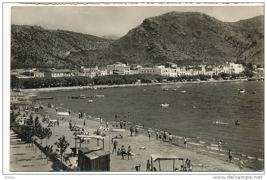 145 Rosas Playa Y Vista Parcial Circulada 1962 - Gerona