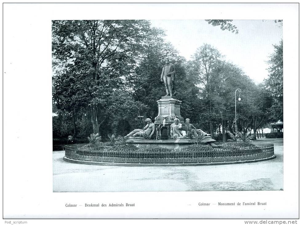 Document Photo - Alsace - Colmar  Monument De L'amiral Bruat - Other & Unclassified