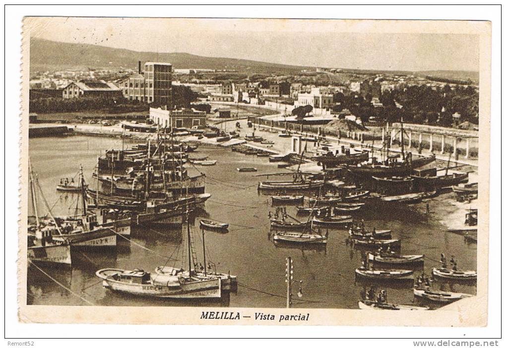 MELILLA Vista Parcial 1951 - Ceuta
