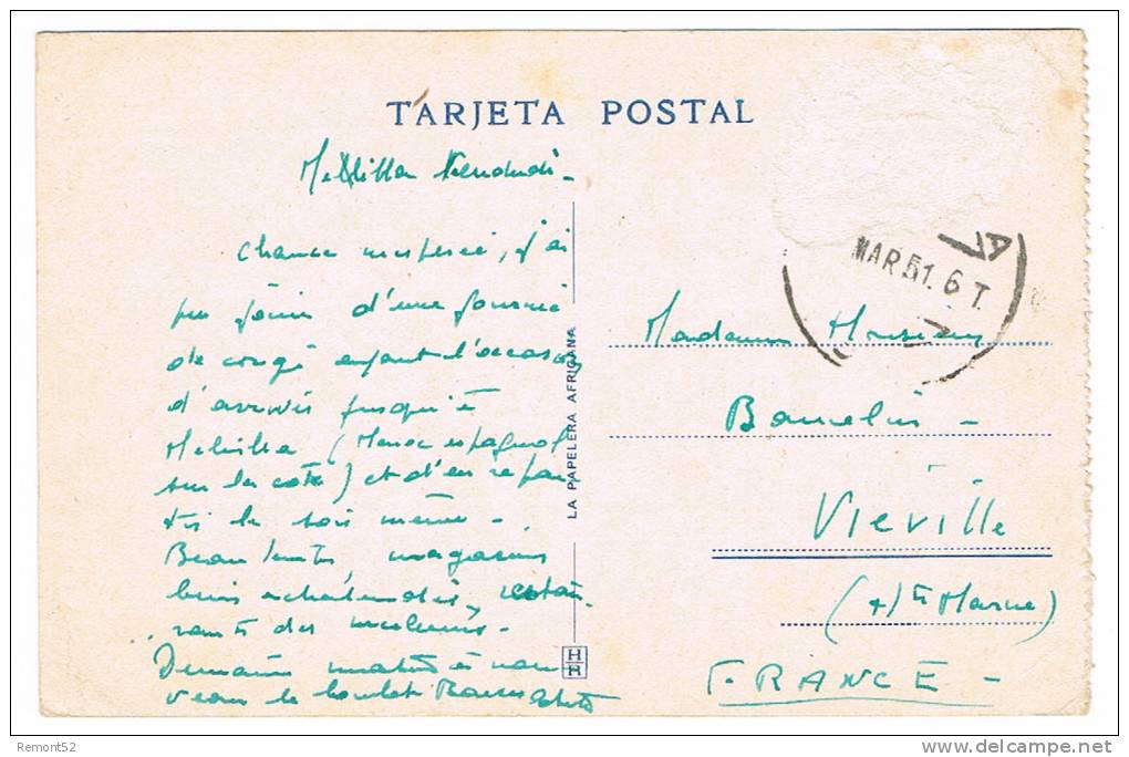 MELILLA Vista Parcial 1951 - Ceuta