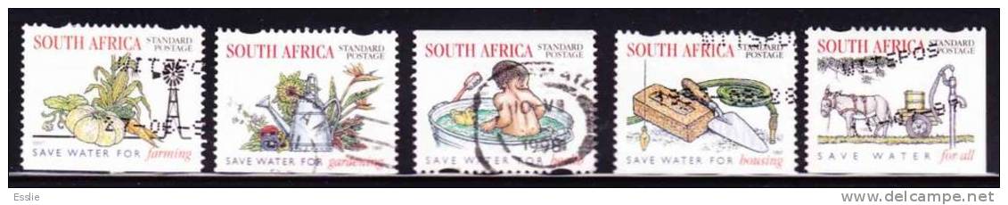 South Africa - 1997 - Water Week Water Conservation Water Day - Full Set Used - Oblitérés