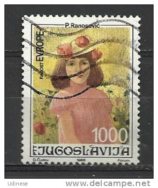 YUGOSLAVIA 1988 -  EUROPEAN CHILDREN YEAR 1000 - USED OBLITERE GESTEMPELT USADO - Used Stamps