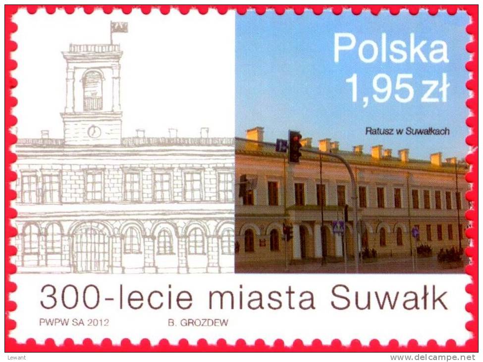 2012.03.30. 300th Anniversary Of The Town Of Suwalki - Road Signs MNH - Ungebraucht