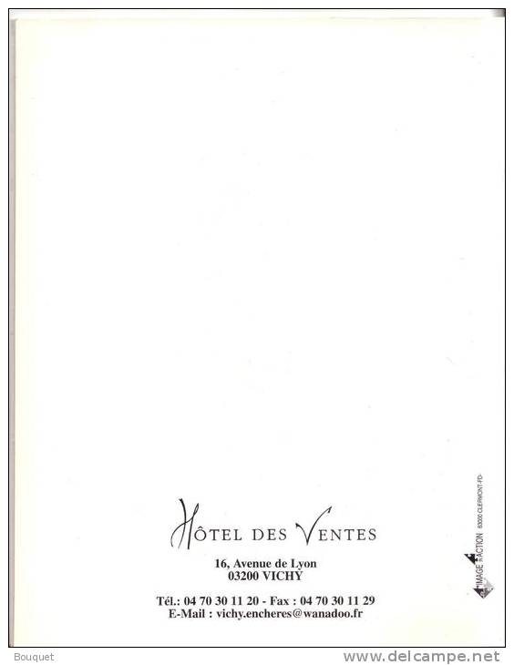 CATALOGUE DE VENTE A VICHY D'INSTRUMENTS DE MUSIQUE - VIOLONS , VIOLONCELLES ET ARCHETS - 1998 - Brocantes & Collections