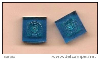 Lego 3024 Paire Plate 1x1 Tr-blue - Figurines