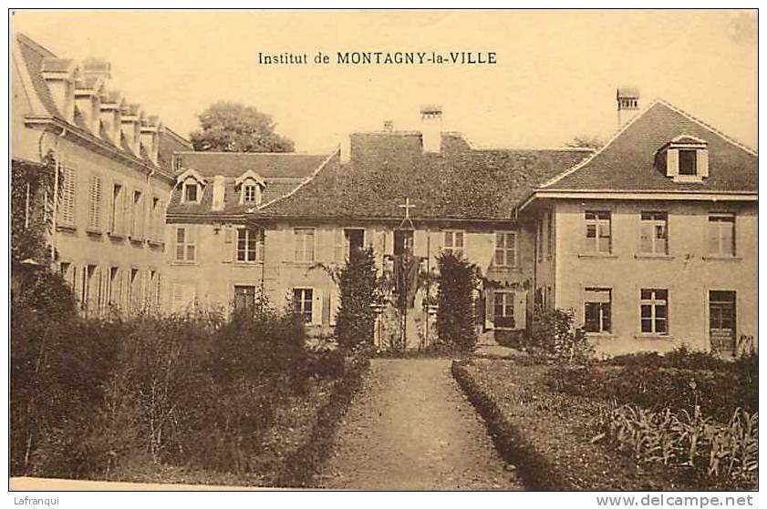 Suisse -ref C67- Institut De Montagny La Ville - Carte Bon Etat  - - Montagny