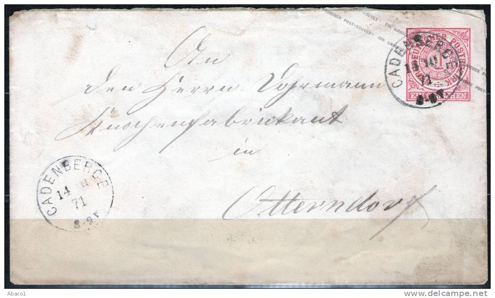 Cadenberge Auf U1Aa Nach Otterndorf - Postal  Stationery