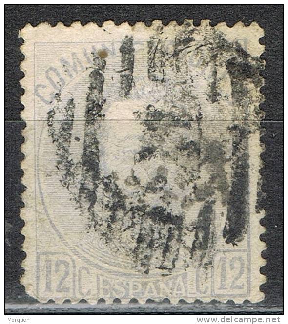 Sello 10 Cts Amadeo 1872, Parrilla Numeral 21 De BURGOS, Num 121 º - Used Stamps