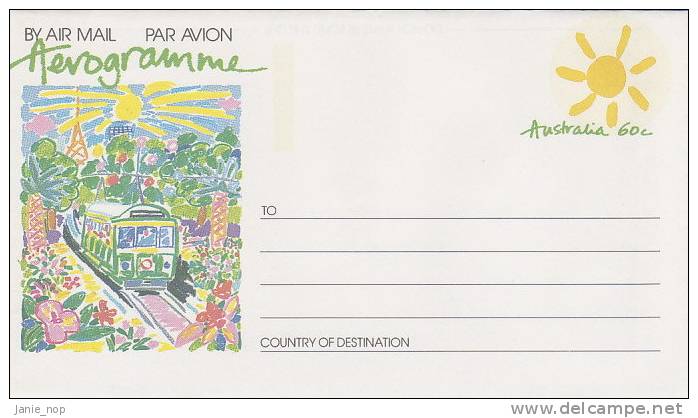 Australia 1989  A89 Melbourne Street 60c Aerogramme - Aérogrammes