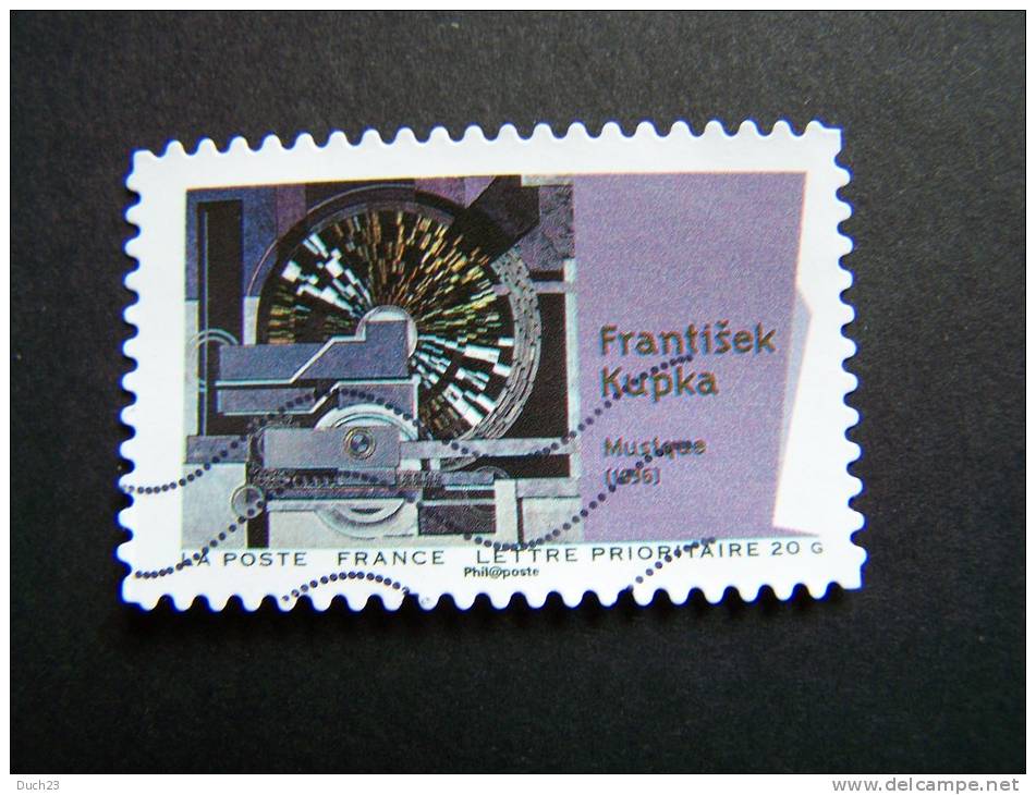 FRANCE OBLITERE 2012 N° 699 FRANTISEK KUPKA SERIE DU CARNET CUBISME AUTOCOLLANT ADHESIF - Oblitérés