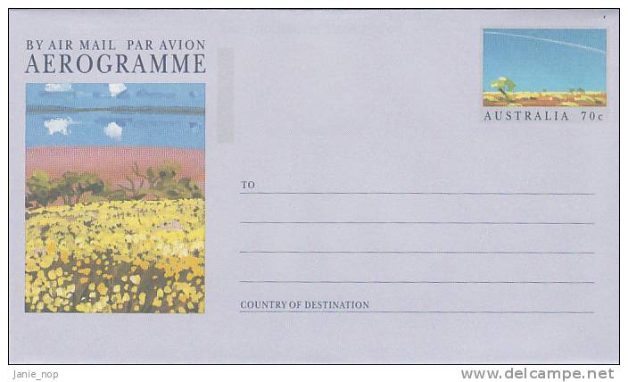 Australia 1992 A 100 Coastal Scene 70c Aerogramme - Aérogrammes