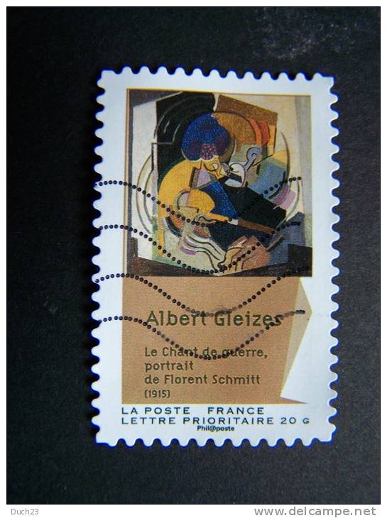 FRANCE OBLITERE 2012 N° 703 ALBERT GLEIZES SERIE DU CARNET CUBISME AUTOCOLLANT ADHESIF - Oblitérés