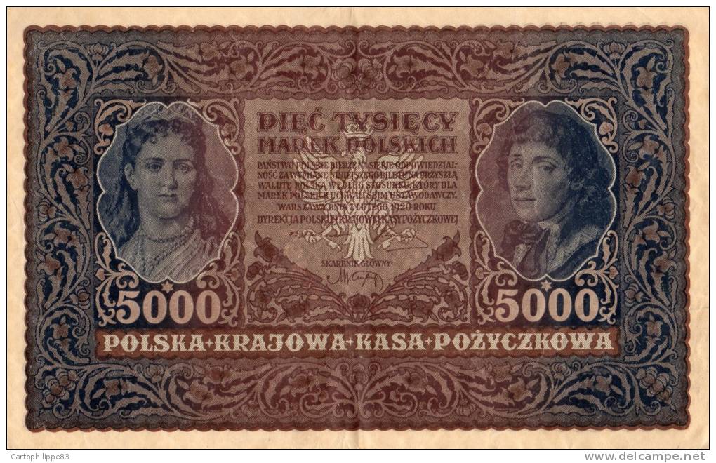 BANQUE DE POLOGNE 5000 - Polen