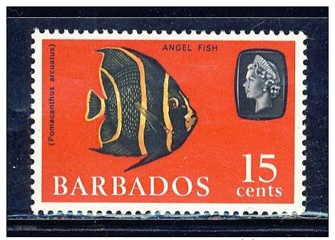 Barbados  -   1965  Marine Life   15c   Wmk.Sideways  -  Mnh - Barbados (...-1966)