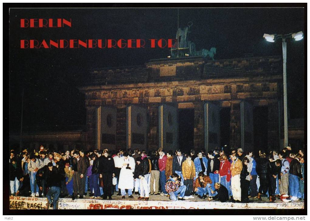 AK Berlin, Mauerfall, Grenzöfnung, 1989 - Brandenburger Tor