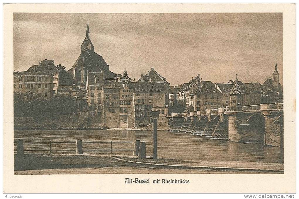 CPA Suisse - Basel Mit Rheinbrucke - Basilea