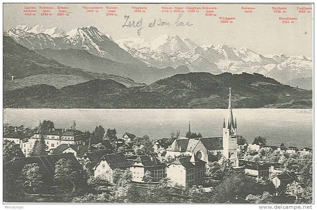 CPA Suisse - Zug Und Die Berneralpen - Zoug